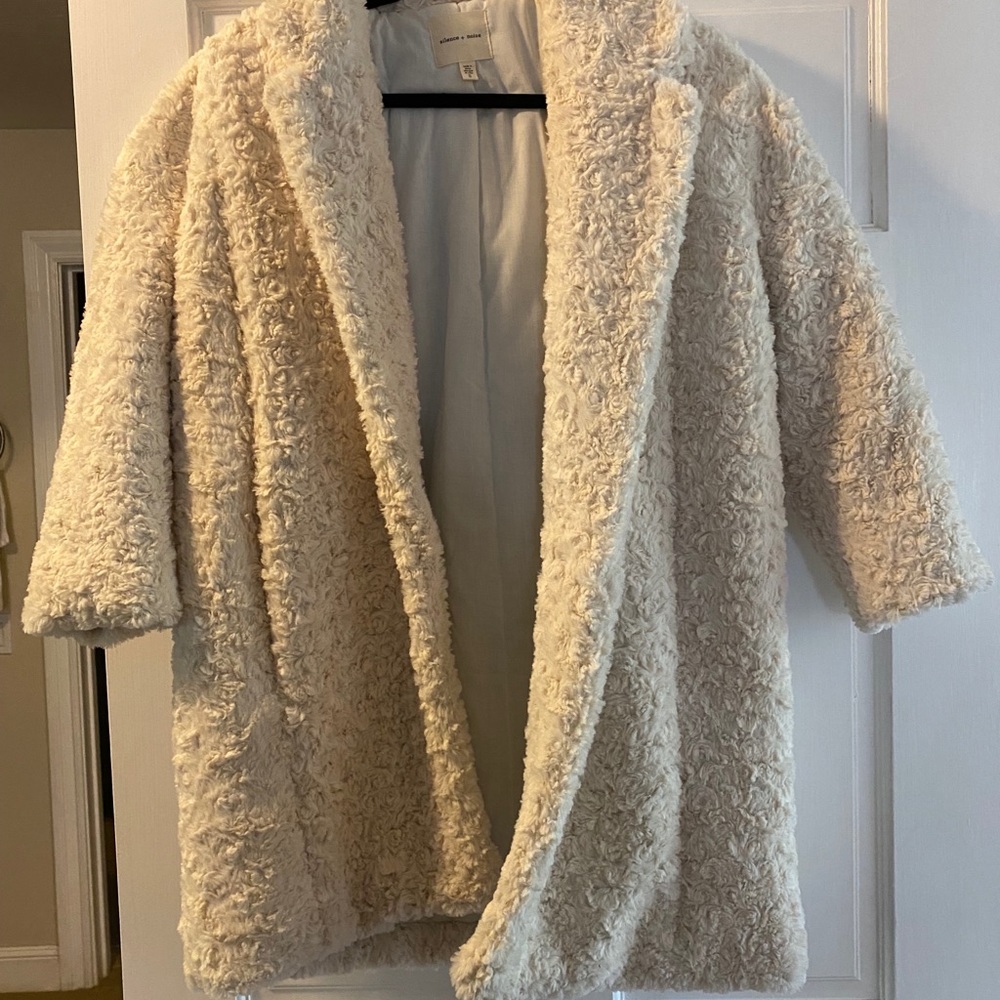 Anthropologie fur coat - worn once!